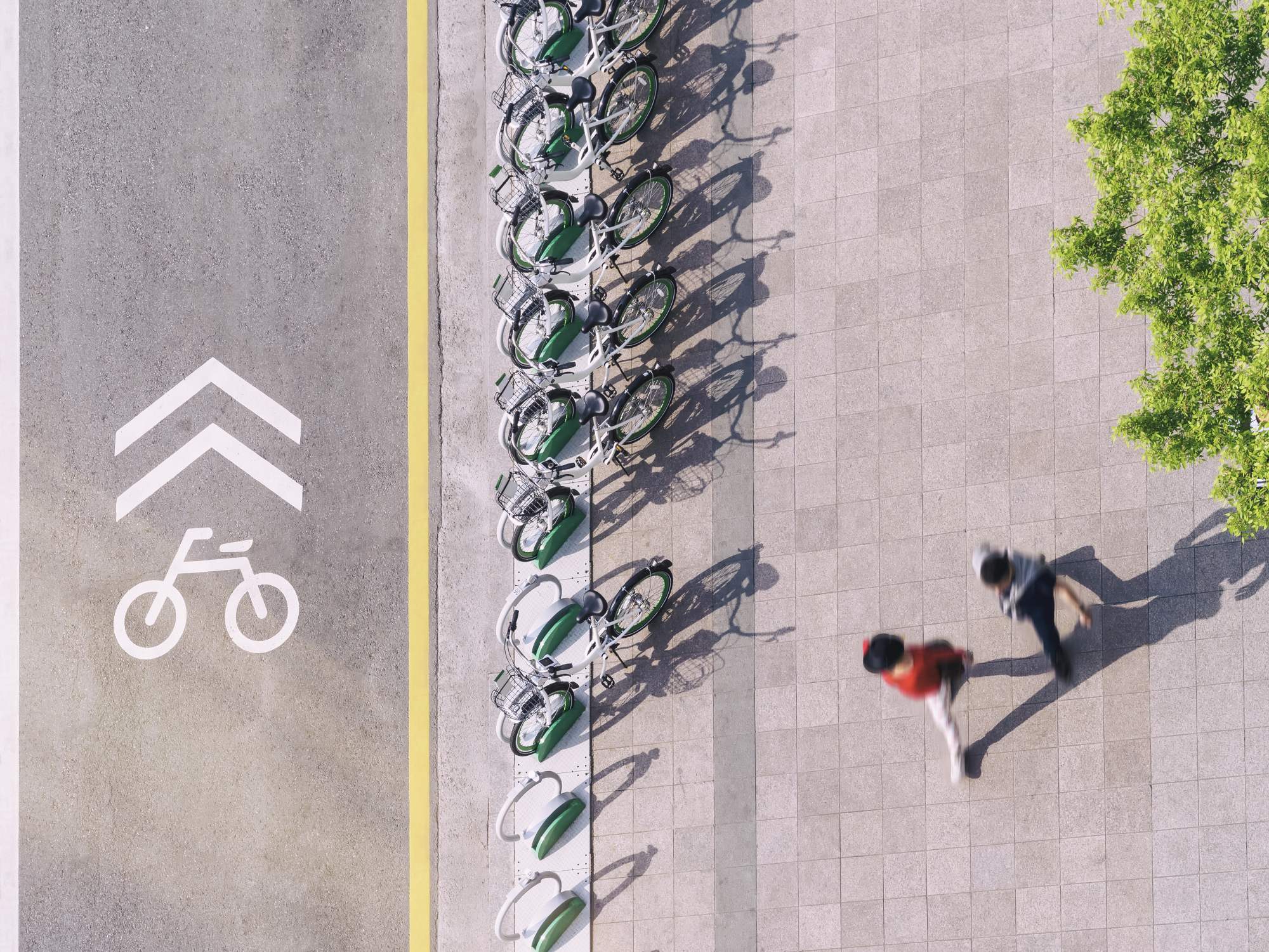 Eine Bikesharing Station